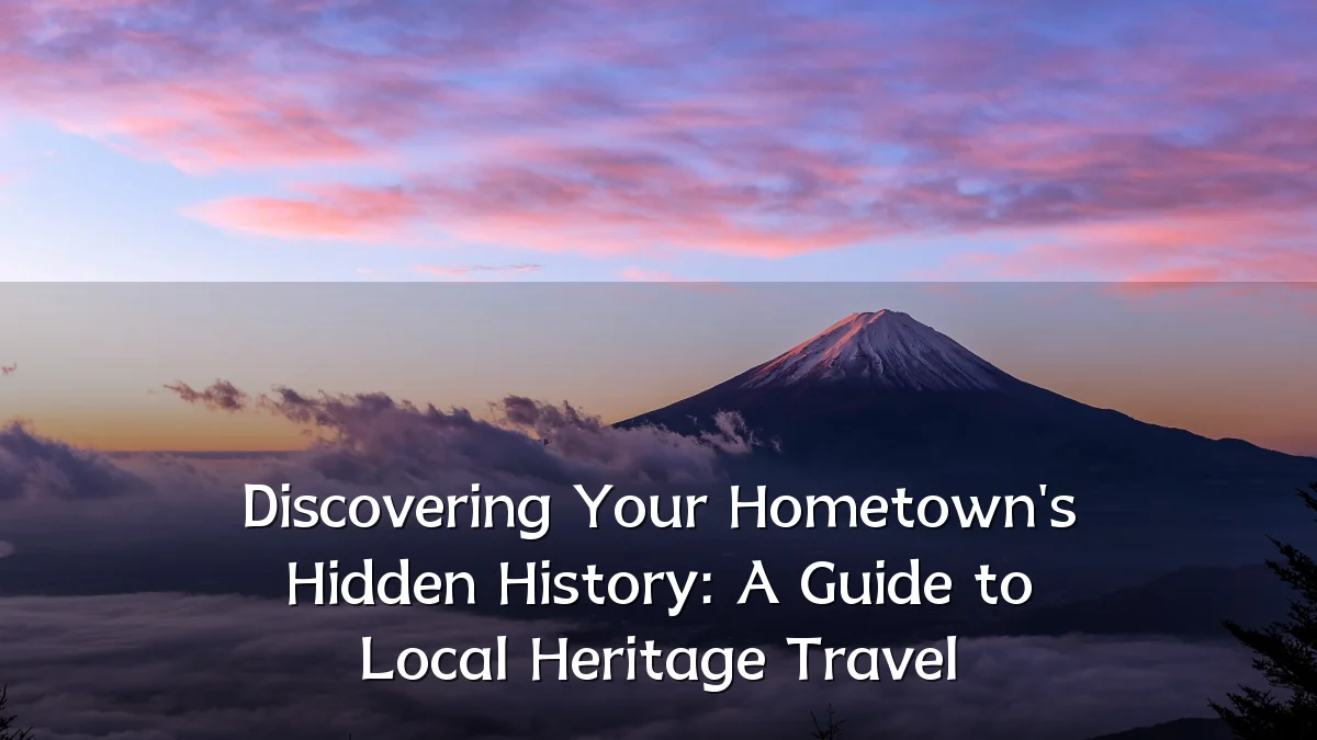 Discovering Your Hometown's Hidden History: A Guide to Local Heritage Travel