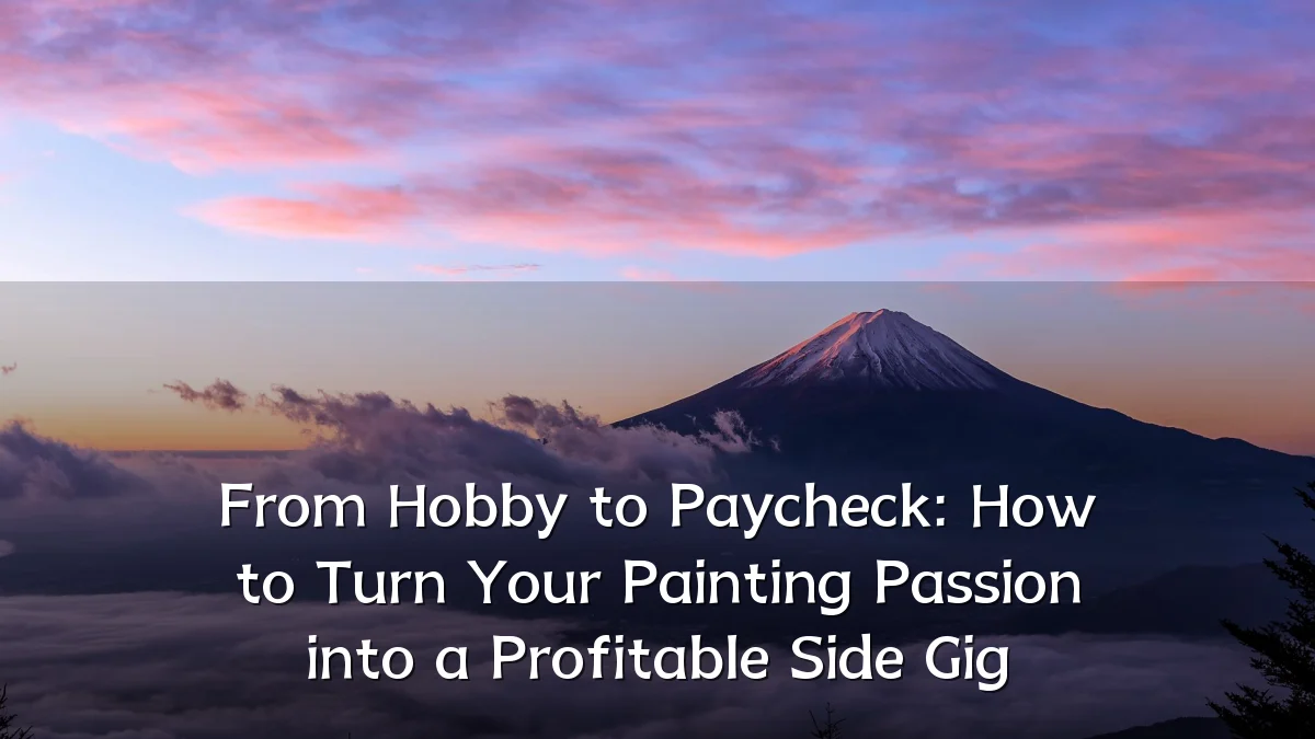 From Hobby to Paycheck: How to Turn Your Painting Passion into a Profitable Side Gig