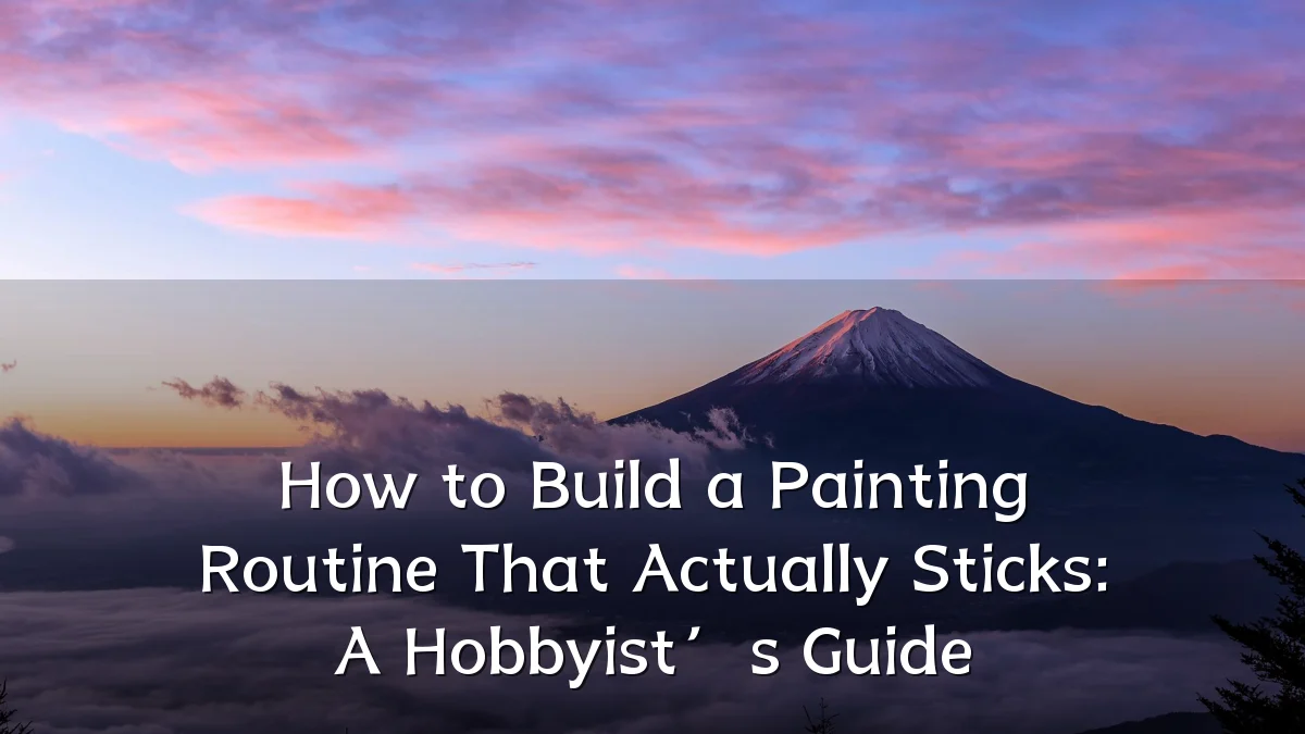 How to Build a Painting Routine That Actually Sticks: A Hobbyist’s Guide