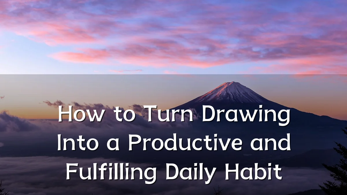 How to Turn Drawing Into a Productive and Fulfilling Daily Habit