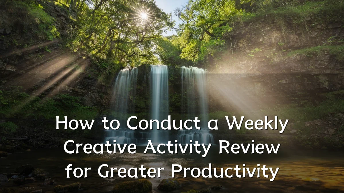 How to Conduct a Weekly Creative Activity Review for Greater Productivity